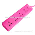 100% Copper 4 Outlets Universal Power Strip, ABS Flame Resistance, 4 + 1 Way